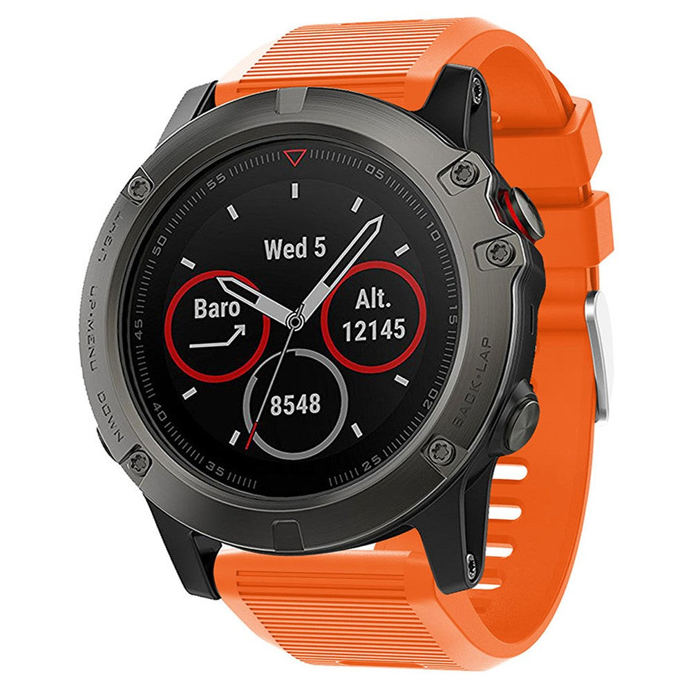 Cool Garmin Smartwatch Silicone Universel Strap - Orange#serie_3