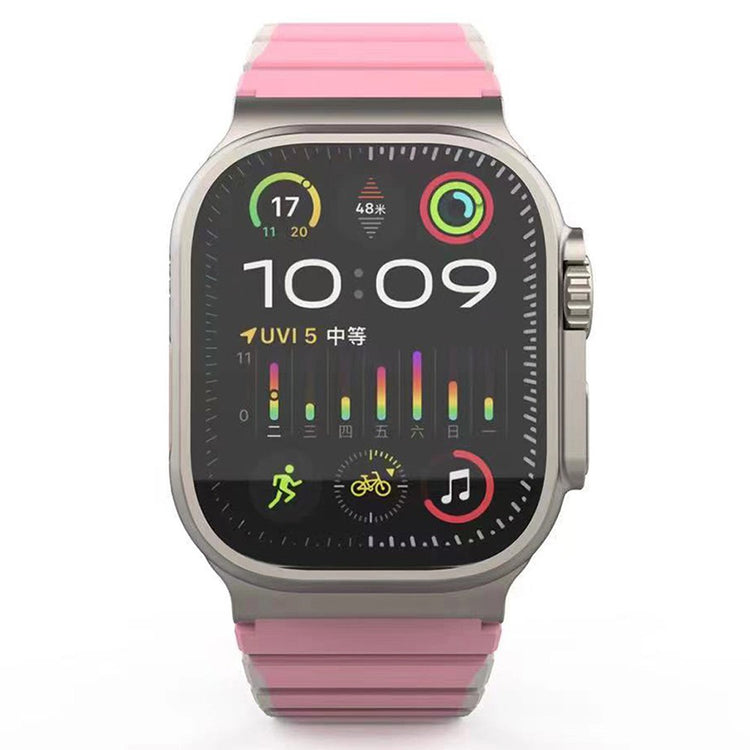 Incredibly Tough Apple Smartwatch Silicone Universel Strap - Pink#serie_2