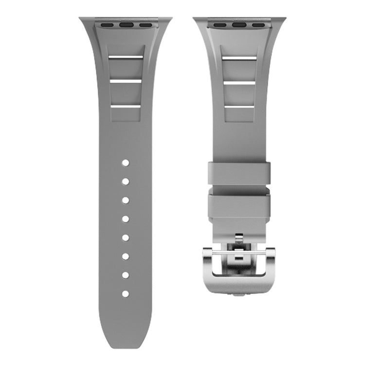 Super Nice Apple Smartwatch Silicone Universel Strap - Silver#serie_4