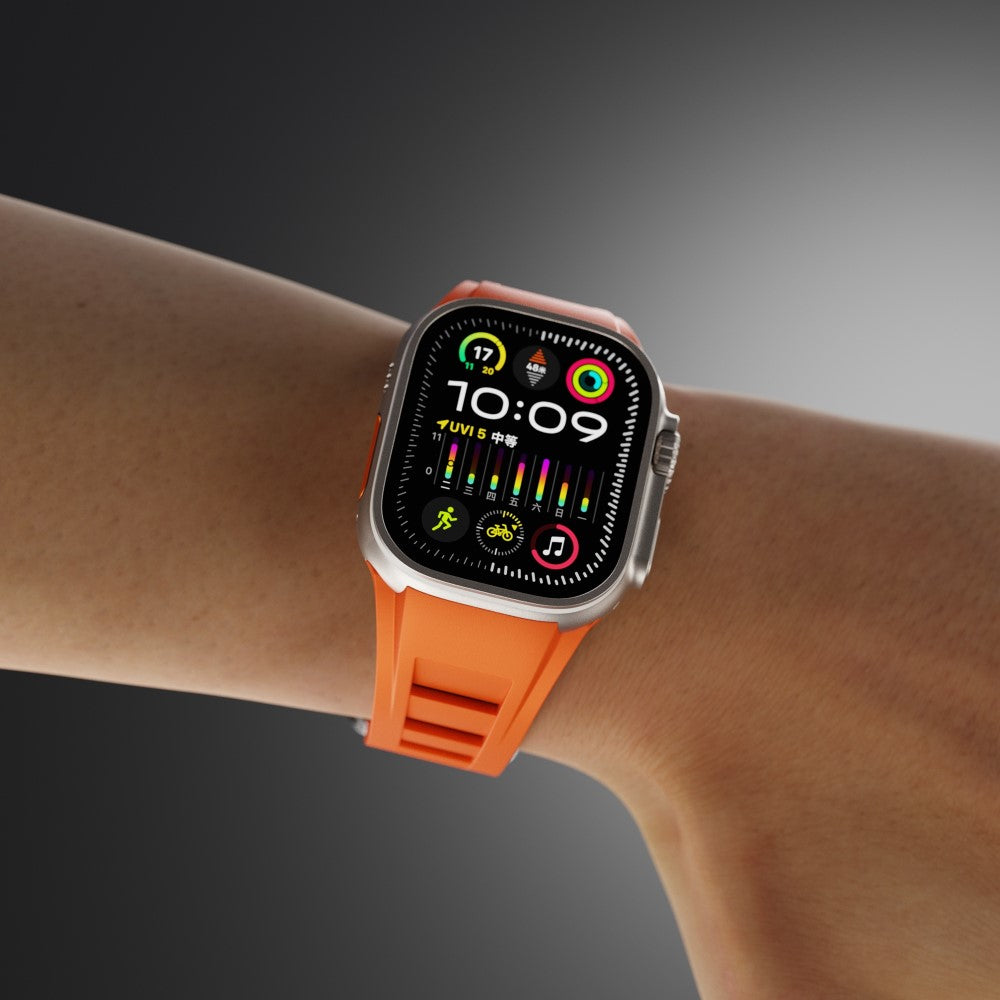 Very Cool Apple Smartwatch Silicone Universel Strap - Orange#serie_1