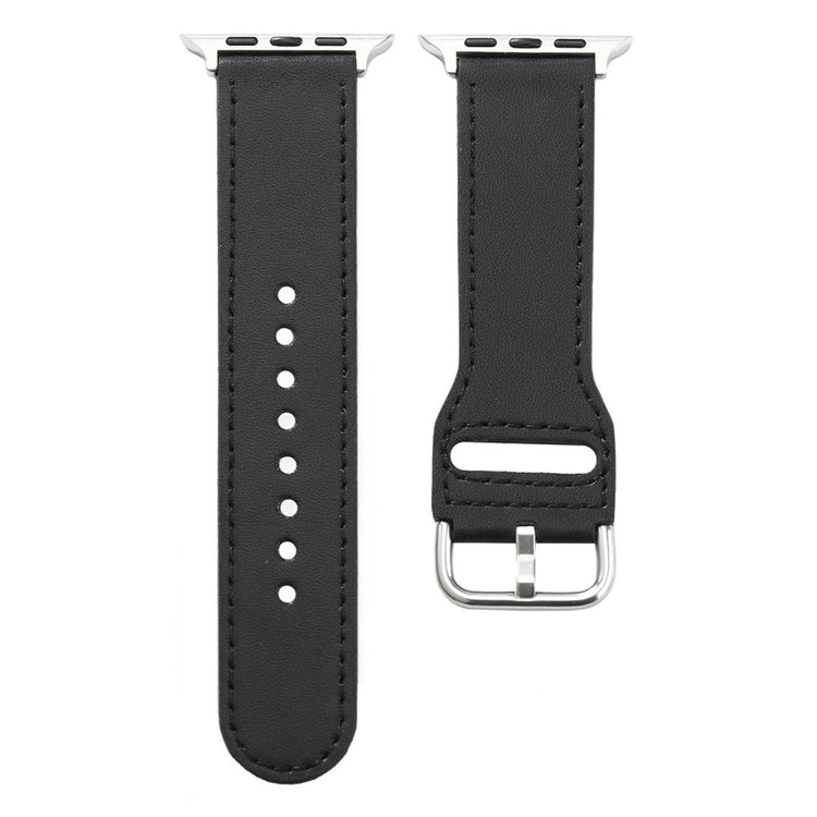 Mega Delightful Apple Smartwatch Pu Leather Universel Strap - Black#serie_1