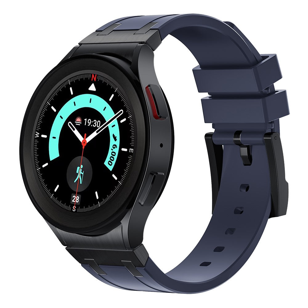 Samsung Galaxy Watch 5 (40mm) / Samsung Galaxy Watch 6 Classic (43mm) Silicone Universel Strap - Black#serie_5