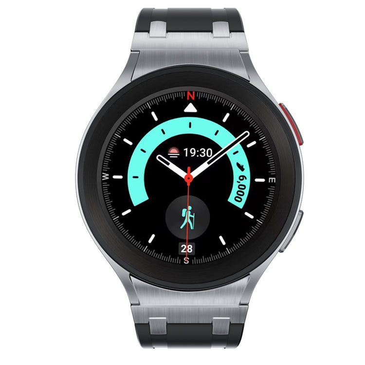 Samsung Galaxy Watch 5 (40mm) / Samsung Galaxy Watch 6 Classic (43mm) Silicone Universel Strap - Black#serie_7