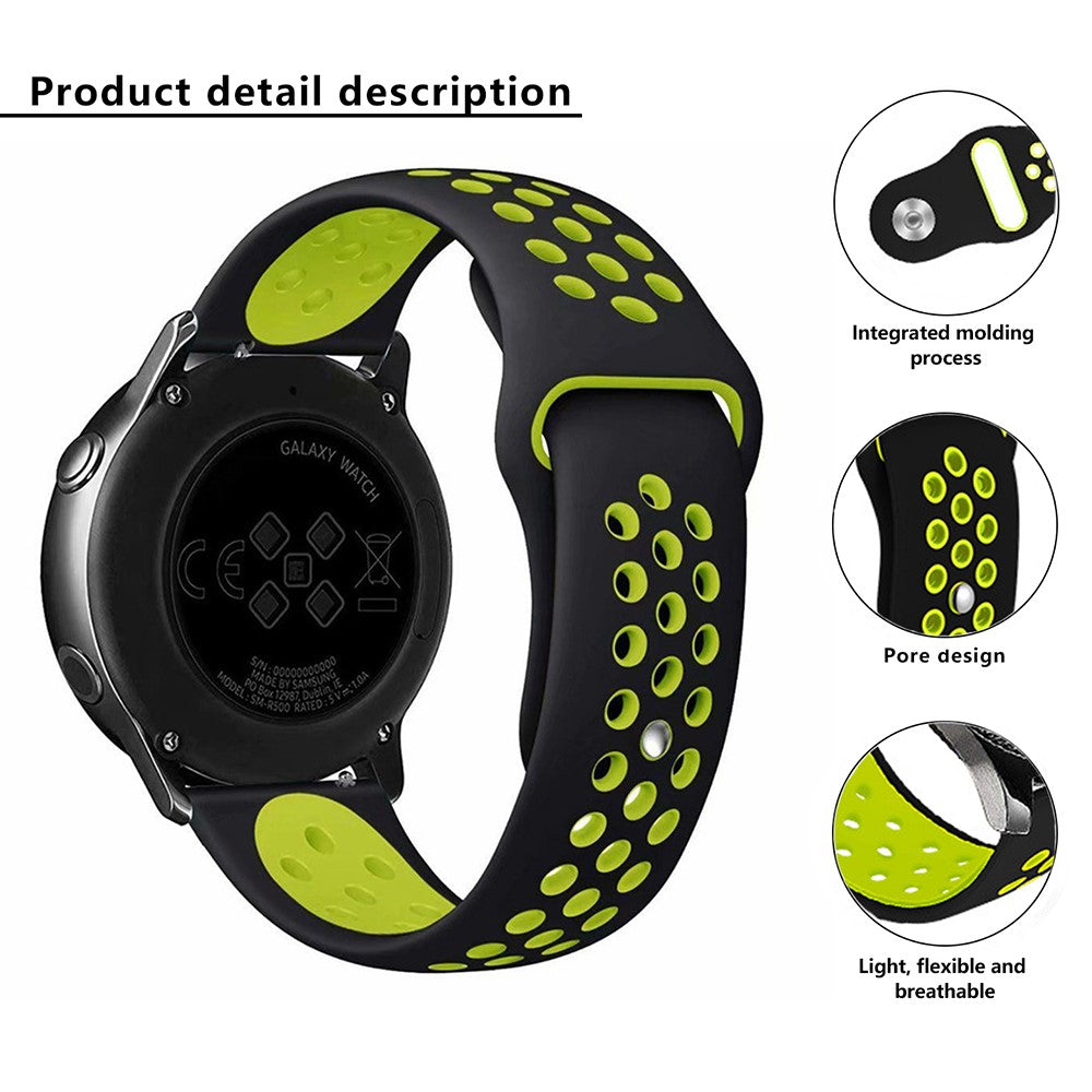 Absolutely Cool Samsung Smartwatch Silicone Universel Strap - Green#serie_13