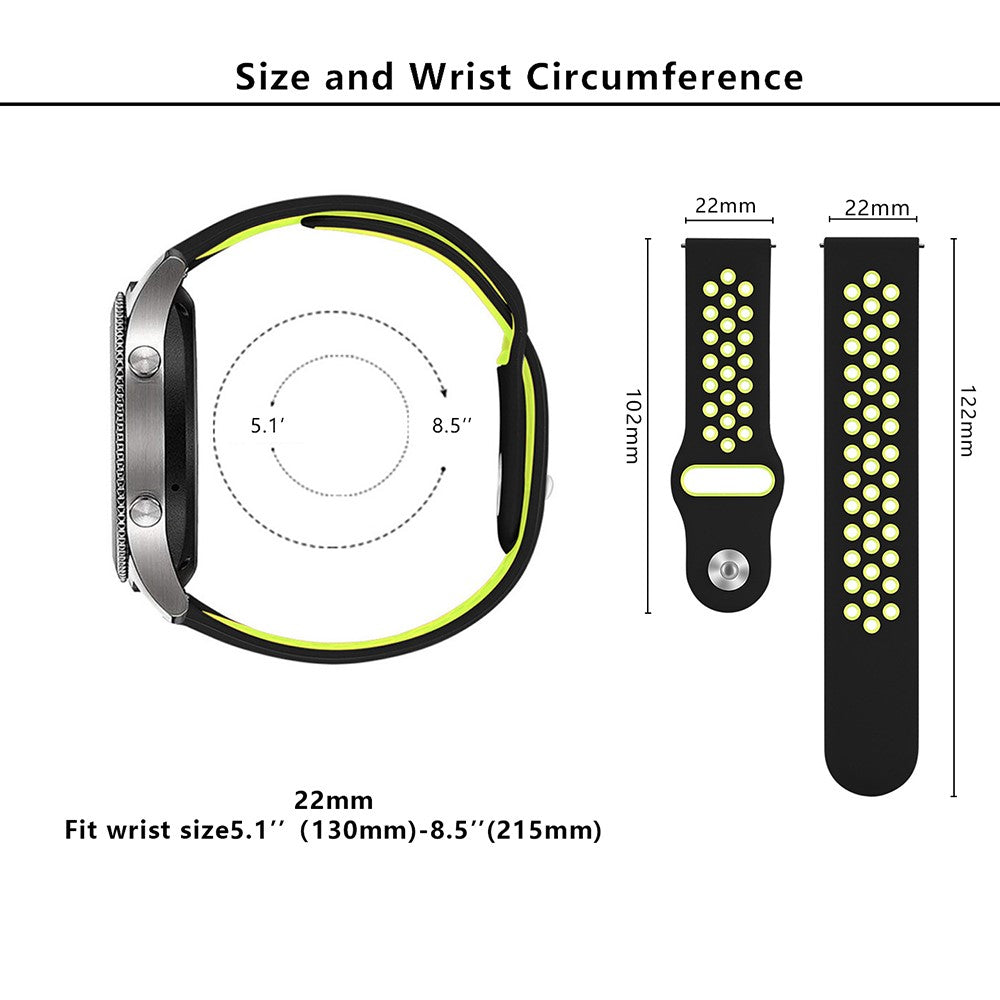 Mega Delightful Smartwatch Silicone Universel Strap - Yellow#serie_11