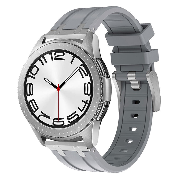 Really Beautiful Smartwatch Silicone Universel Strap - Silver#serie_10