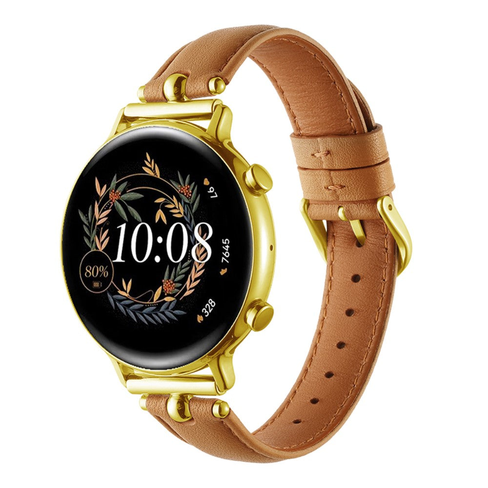 Samsung Galaxy Watch 5 Pro / Samsung Galaxy Watch 6 Classic (47mm) Genuine Leather Universel Strap - Brown#serie_5