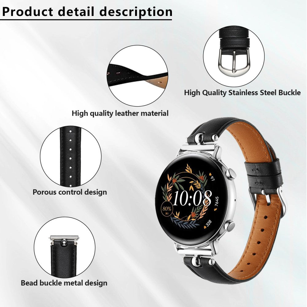 Samsung Galaxy Watch 5 Pro / Samsung Galaxy Watch 6 Classic (47mm) Genuine Leather Universel Strap - Brown#serie_10