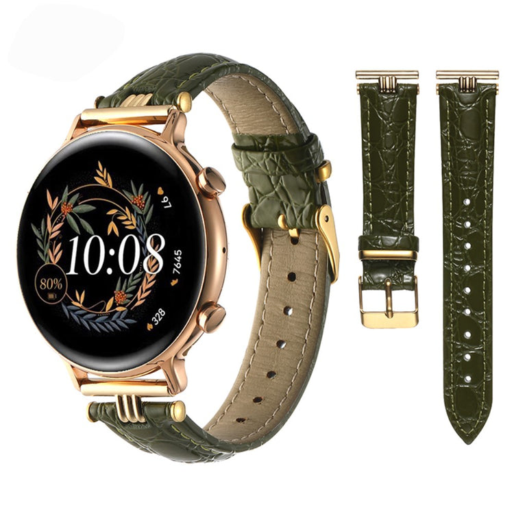 Super Agreeable Smartwatch Pu Leather Universel Strap - Green#serie_7