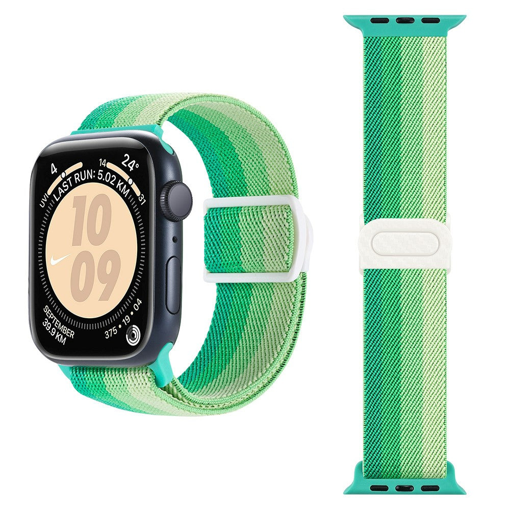 Super Stylish Apple Smartwatch Nylon Universel Strap - Green#serie_1