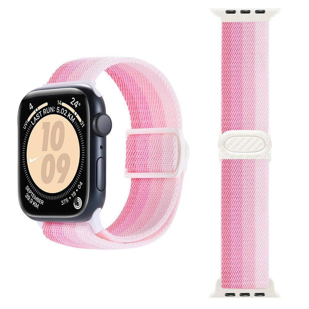 Incredibly Pleasant Apple Smartwatch Nylon Universel Strap - Pink#serie_12