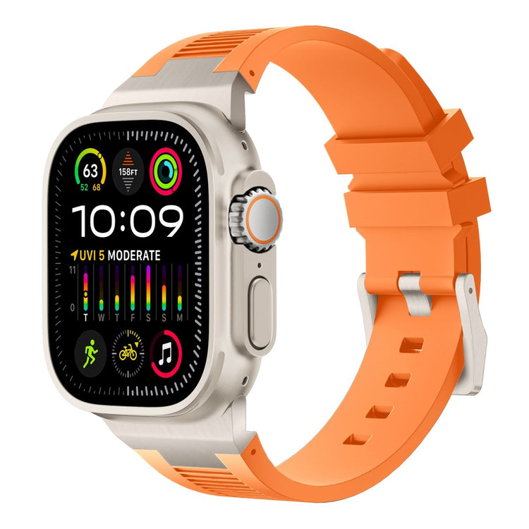 Remarkably Neat Apple Smartwatch Silicone Universel Strap - Orange#serie_6