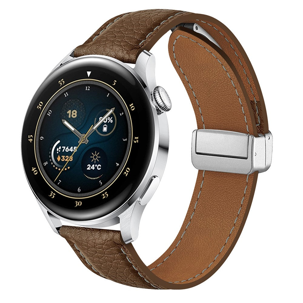 Super Stylish Smartwatch Pu Leather Universel Strap - Brown#serie_2