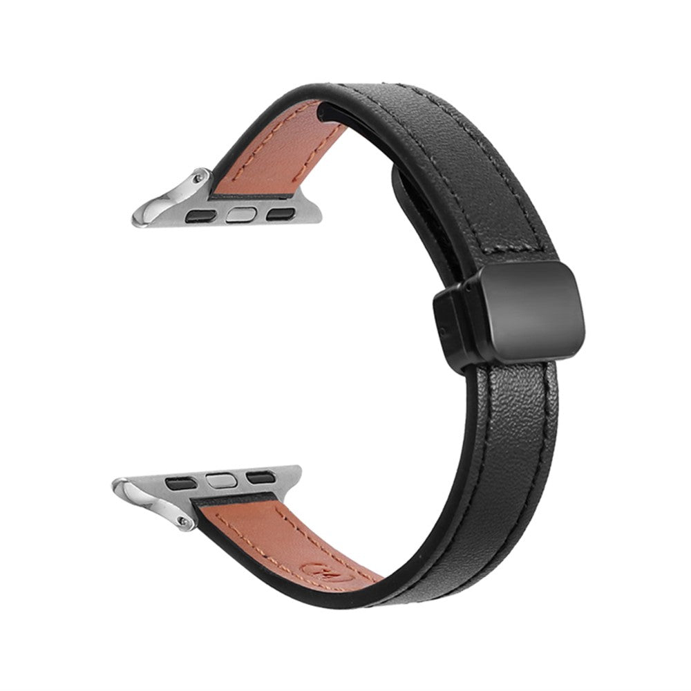 Strong Apple Smartwatch Pu Leather Universel Strap - Black#serie_10