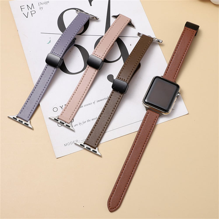 Strong Apple Smartwatch Pu Leather Universel Strap - Brown#serie_3