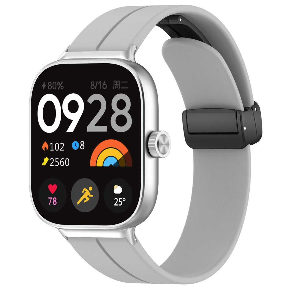 Xiaomi Redmi Watch 4 / Xiaomi Smart Band 8 Pro Silicone Universel Strap - Silver#serie_9