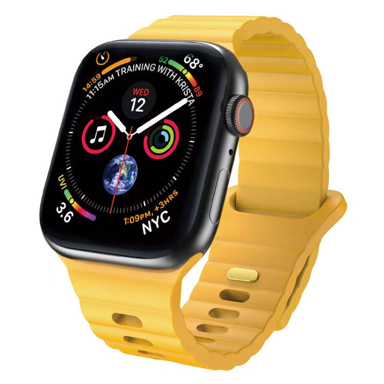 Remarkably Sweet Apple Smartwatch Silicone Universel Strap - Yellow#serie_1