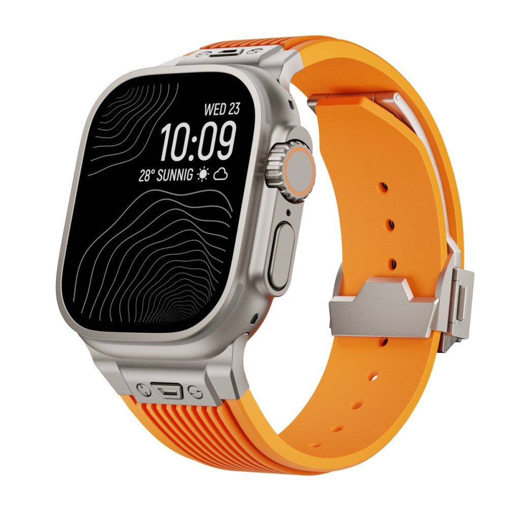 Great Apple Smartwatch Silicone Universel Strap - Orange#serie_4