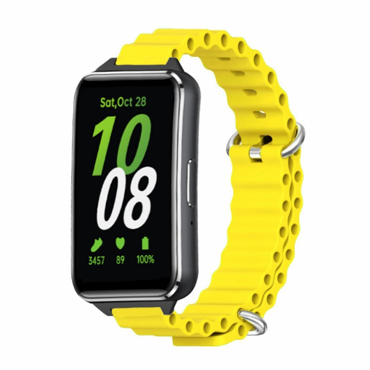 Super Fashionable Samsung Galaxy Fit 3 Silicone Strap - Yellow#serie_6