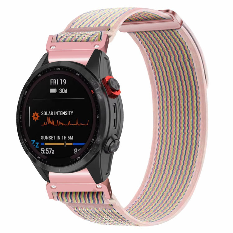 Super Stylish Smartwatch Nylon Universel Strap - Pink#serie_3