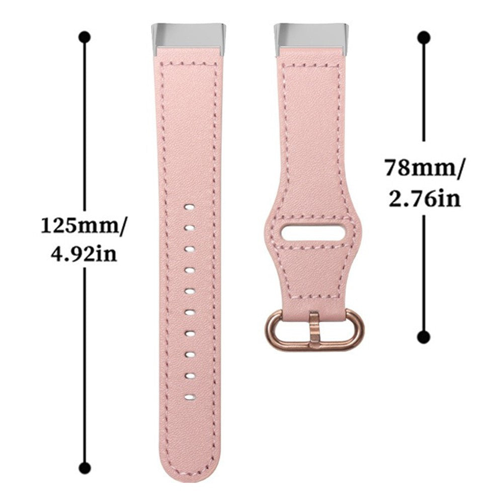 Wonderful Fitbit Smartwatch Genuine Leather Universel Strap - Pink#serie_1