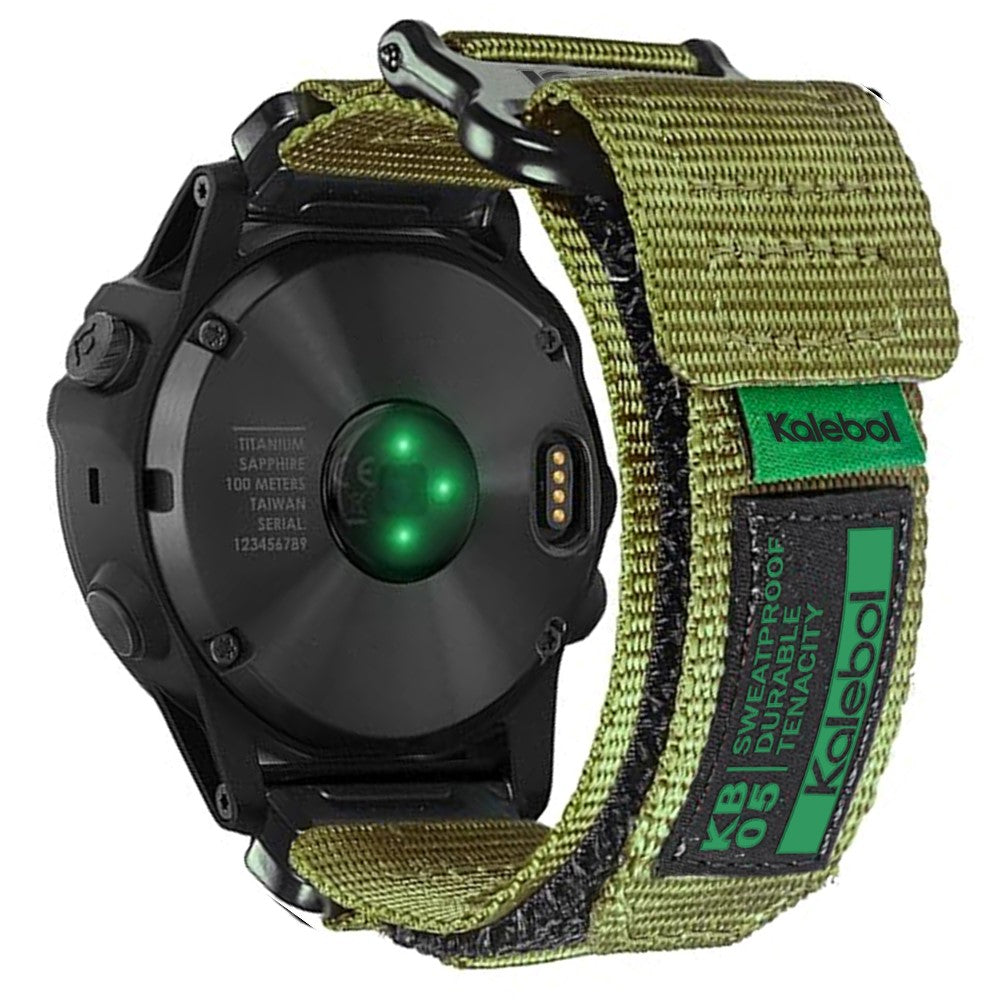 Mega Sweet Garmin Smartwatch Nylon Universel Strap - Green#serie_4