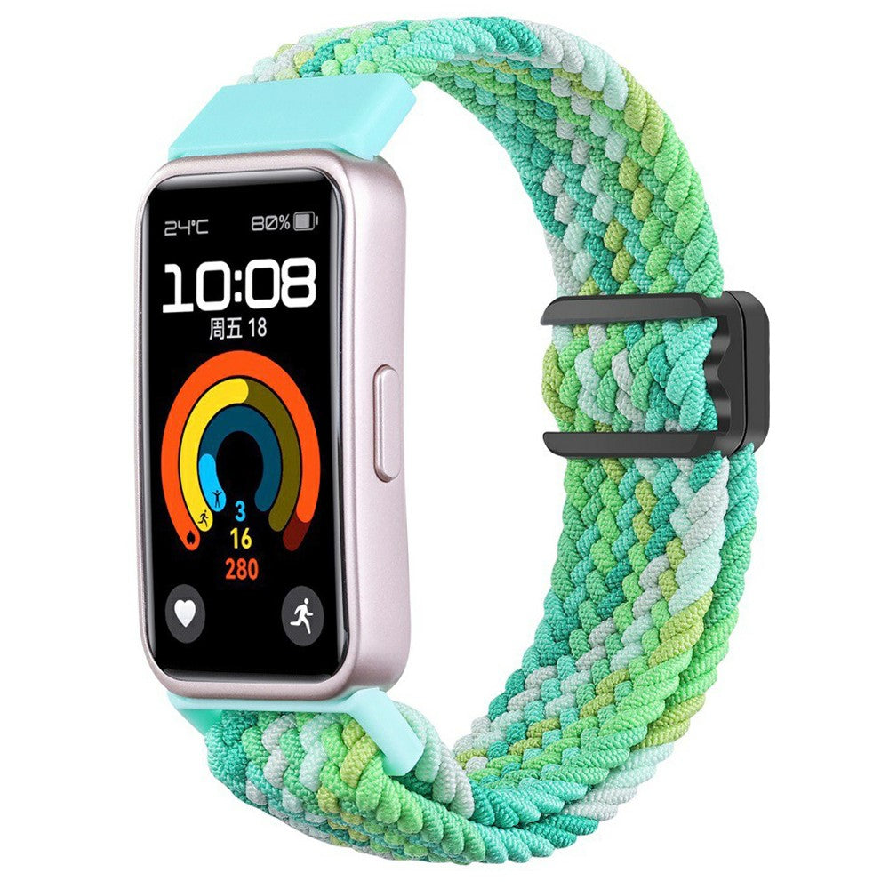 Mega Stylish Huawei Band 8 Nylon Strap - Green#serie_7