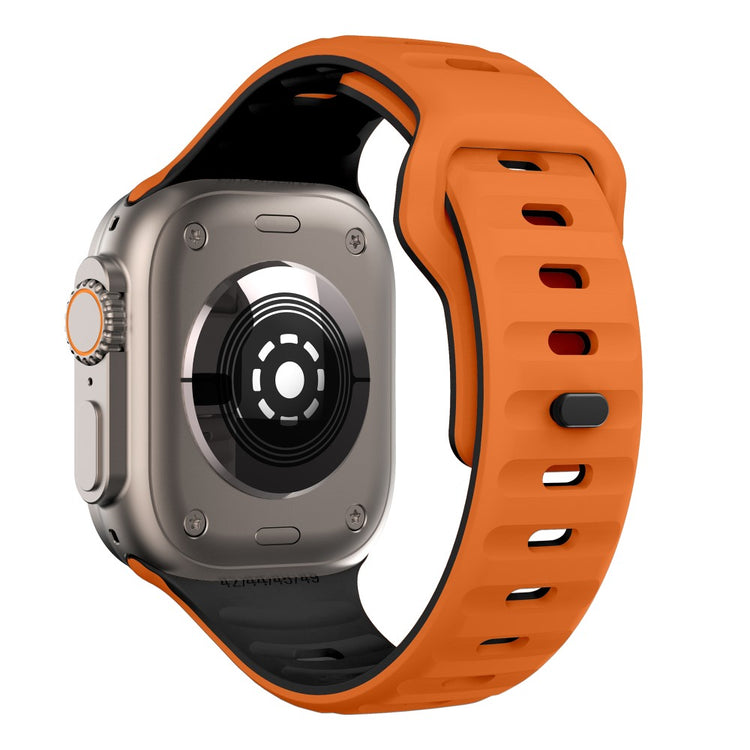 Tough Apple Smartwatch Silicone Universel Strap - Orange#serie_1