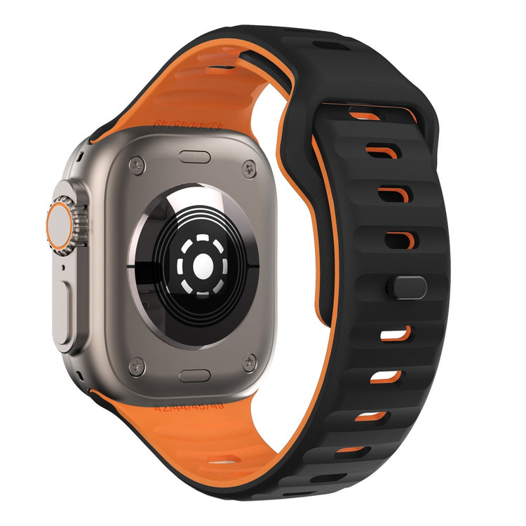 Tough Apple Smartwatch Silicone Universel Strap - Orange#serie_2