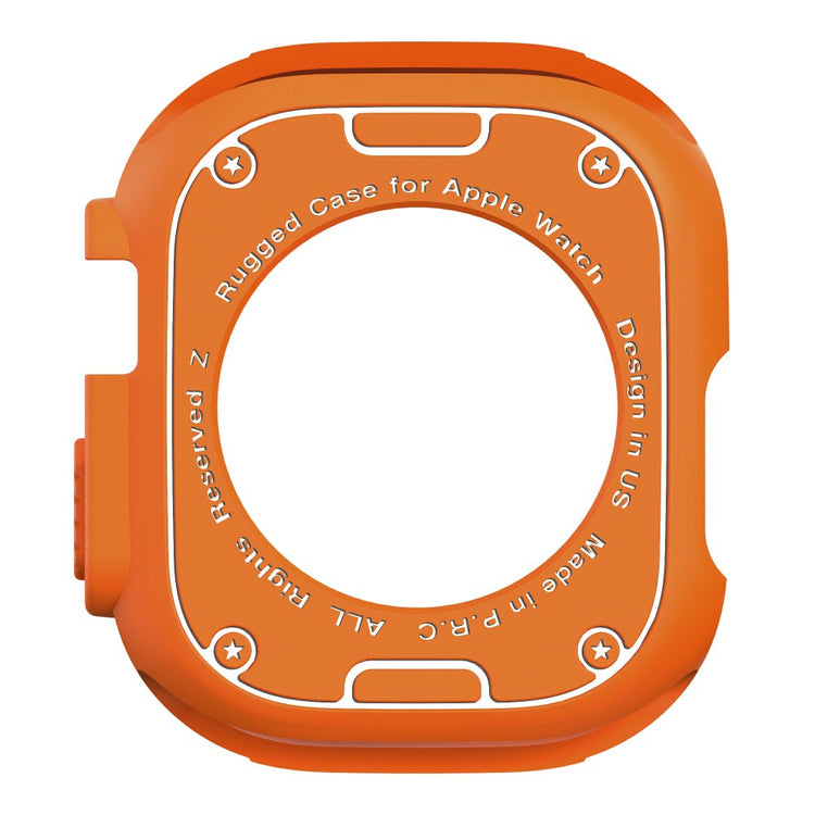 Comfortable Apple Watch Ultra Silicone Strap - Orange#serie_2