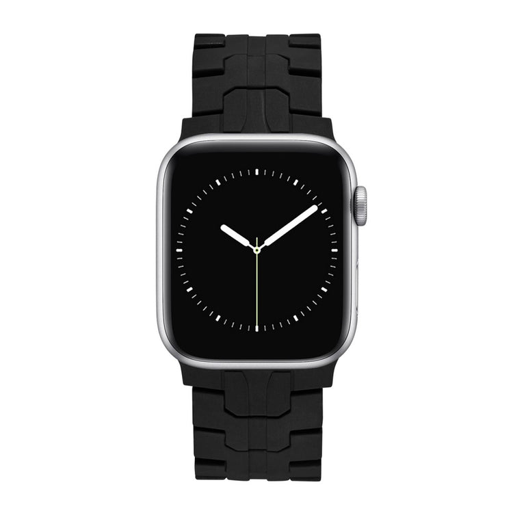 Super Agreeable Apple Smartwatch Silicone Universel Strap - Black#serie_10