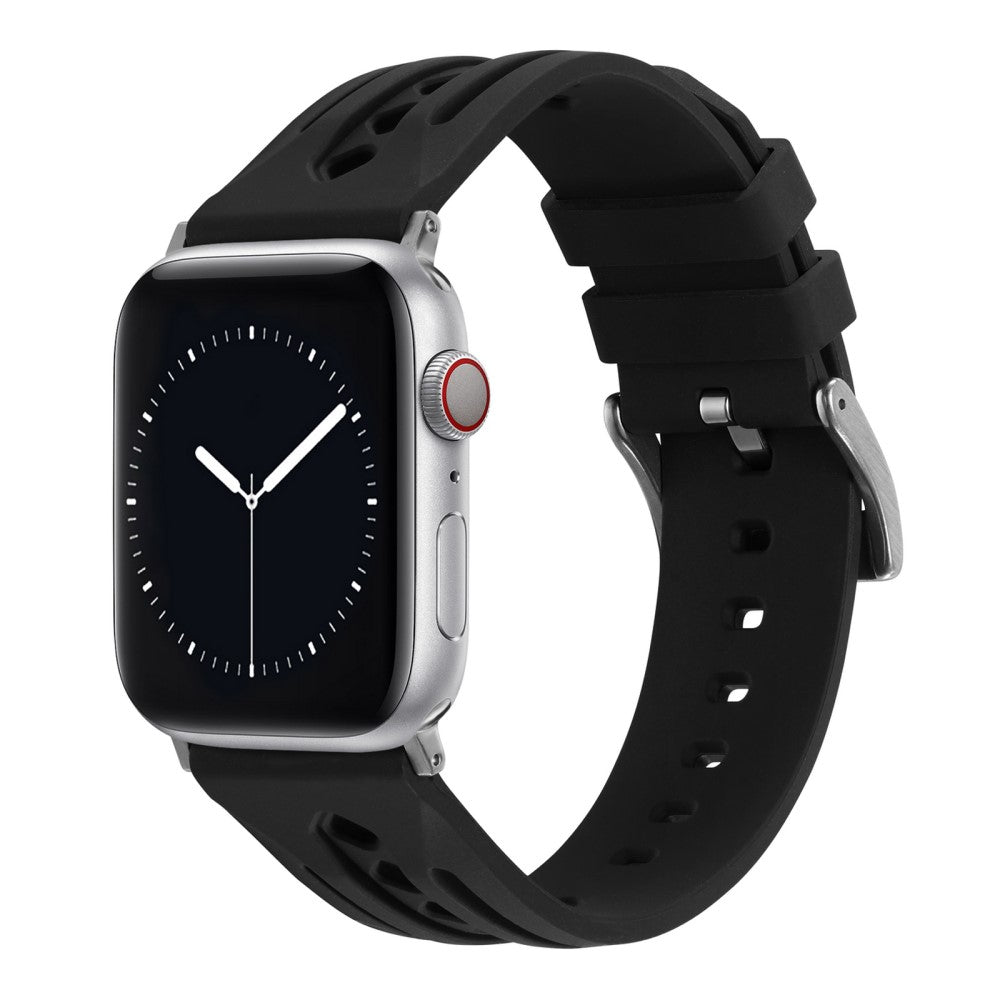 Mega Pleasant Apple Smartwatch Silicone Universel Strap - Black#serie_4