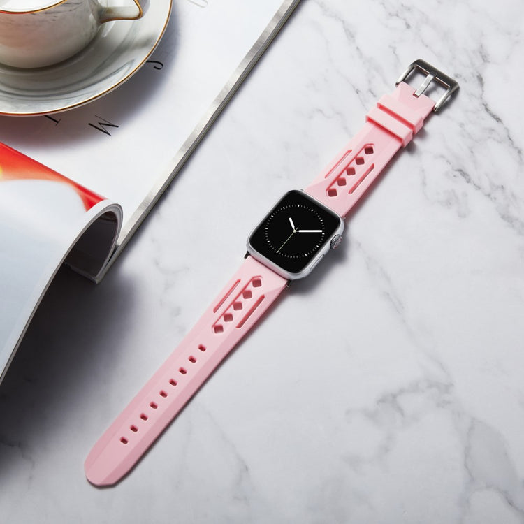 Apple Watch Series 49mm - 45mm - 44mm - 42mm Silicone Watch Band Hollow - Pink#serie_9