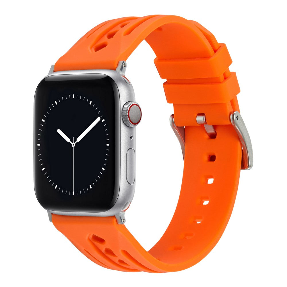 Mega Pleasant Apple Smartwatch Silicone Universel Strap - Orange#serie_10