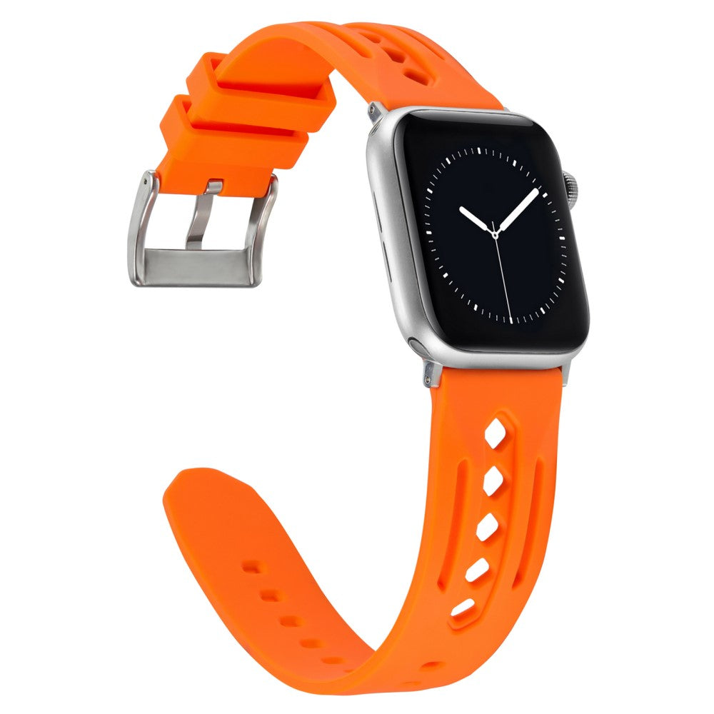 Mega Pleasant Apple Smartwatch Silicone Universel Strap - Orange#serie_10