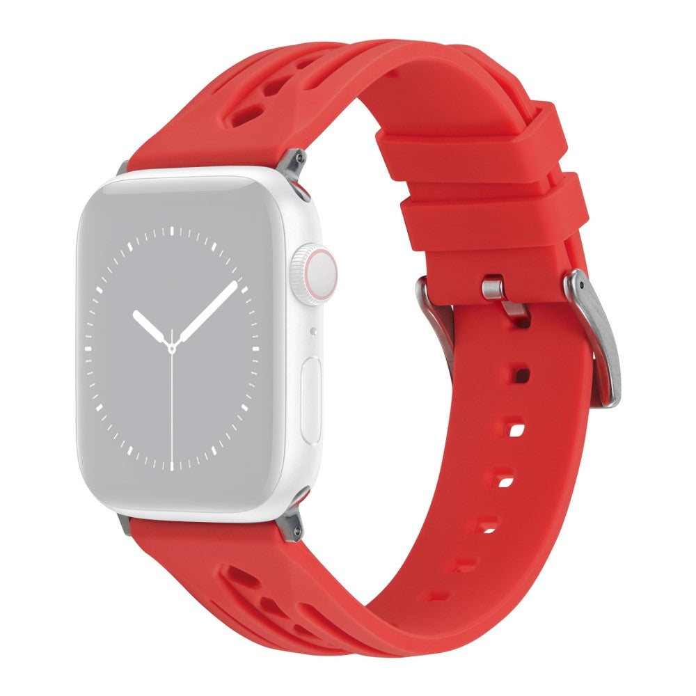 Mega Pleasant Apple Smartwatch Silicone Universel Strap - Red#serie_11