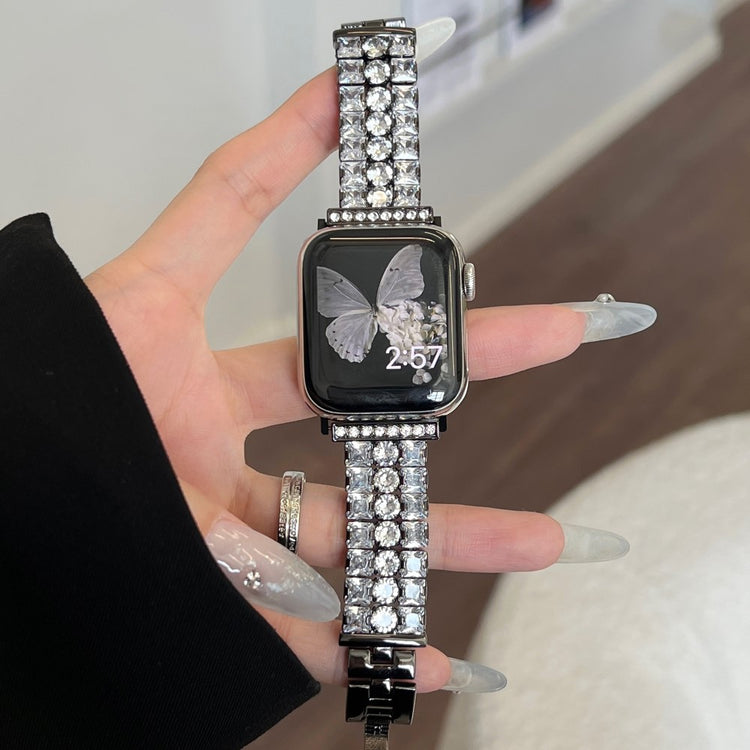 Timeless Apple Smartwatch Rhinestone Universel Strap - Black#serie_1