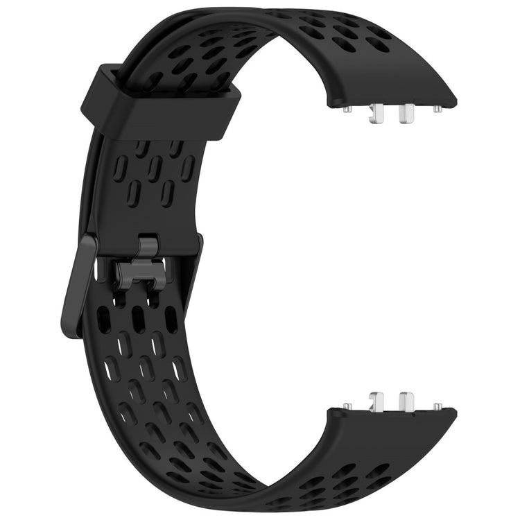 Samsung Galaxy Fit3 Strap Replacement Silicone Breathable Watch Bracelet - Black#serie_5