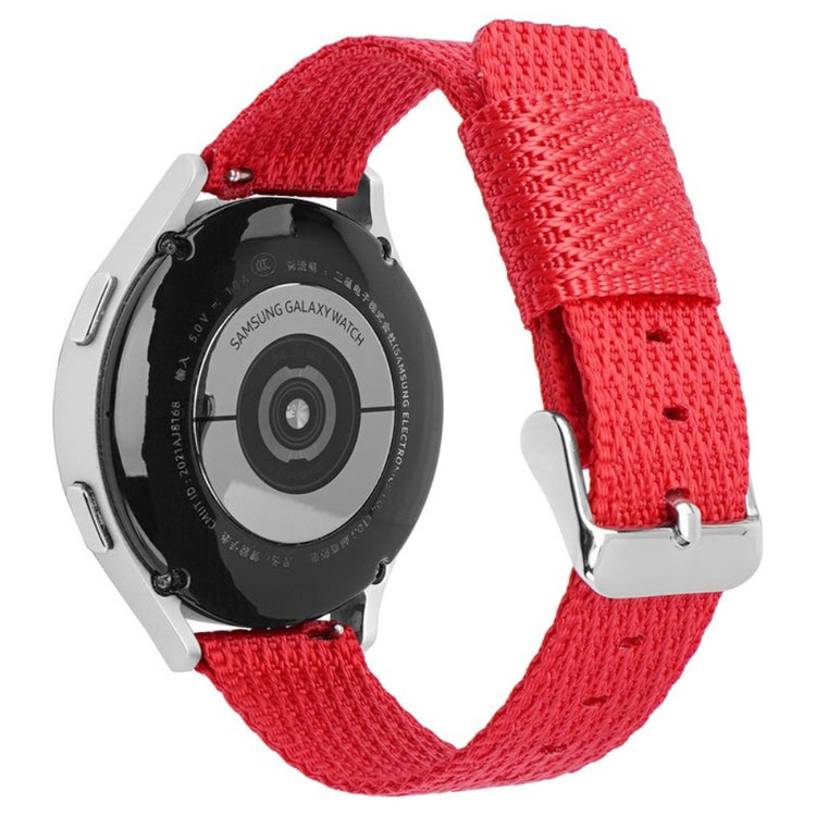 Huawei Watch GT 3 42mm / Watch GT 3 Pro 43mm Wrist Strap 20mm Texture Nylon Watch Strap - Red / Grid#serie_10