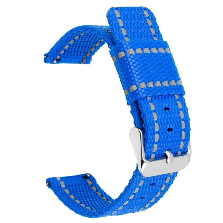 Huawei Watch GT 3 42mm / Watch GT 3 Pro 43mm Wrist Strap 20mm Texture Nylon Watch Strap - Dark Blue / Reflective Strip#serie_18