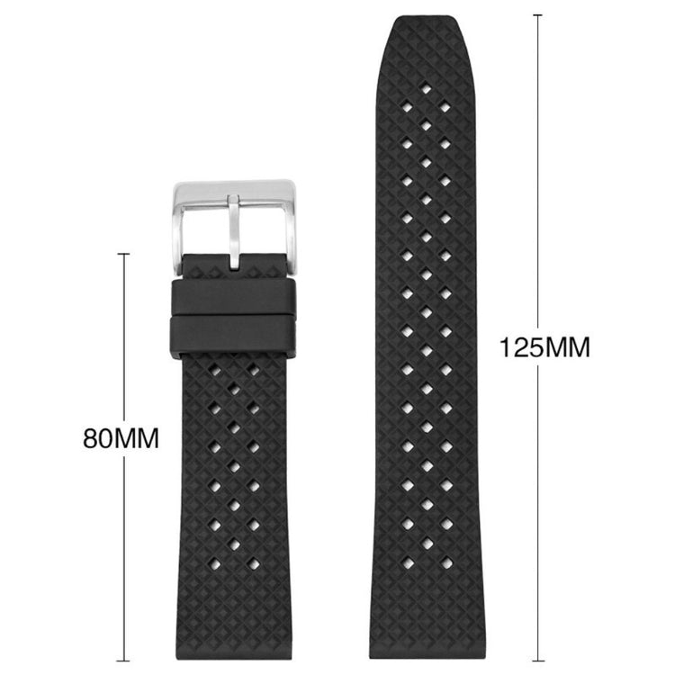 Mega Strong Smartwatch Silicone Universel Strap - Black#serie_1