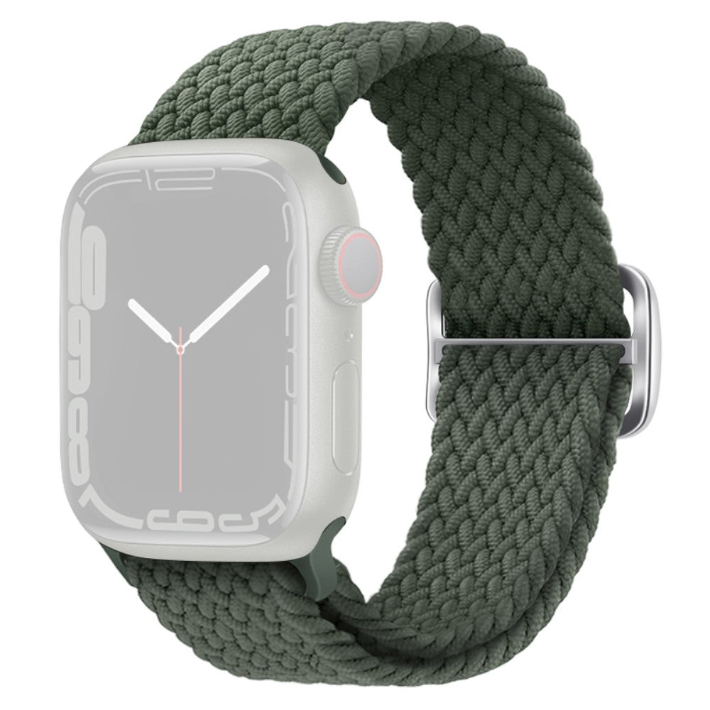 Apple Watch Series 9 8 7 41mm / 6 5 4 SE (2022) SE (2023) SE 40mm / 3 2 1 38mm Watch band Braided Nylon Strap - Dark Olive Green#serie_6