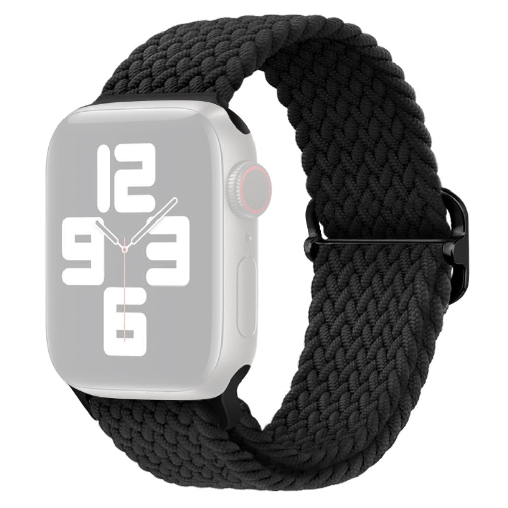 Apple Watch Series 9 8 7 41mm / 6 5 4 SE (2022) SE (2023) SE 40mm / 3 2 1 38mm Watch band Braided Nylon Strap - Black#serie_10