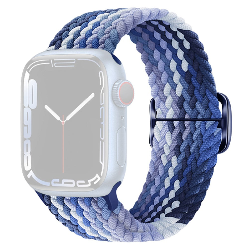 Apple Watch Series 9 8 7 41mm / 6 5 4 SE (2022) SE (2023) SE 40mm / 3 2 1 38mm Watch band Braided Nylon Strap - Blueberry#serie_11