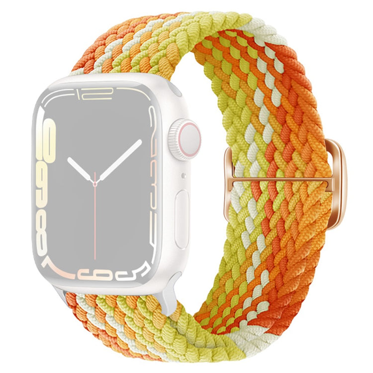 Apple Watch Ultra 2 Ultra 49mm / 9 8 7 45mm / 6 5 4 SE (2023) SE (2022) SE 44mm / 3 2 1 42mm Strap Nylon Braided Watch band  - Orange#serie_22