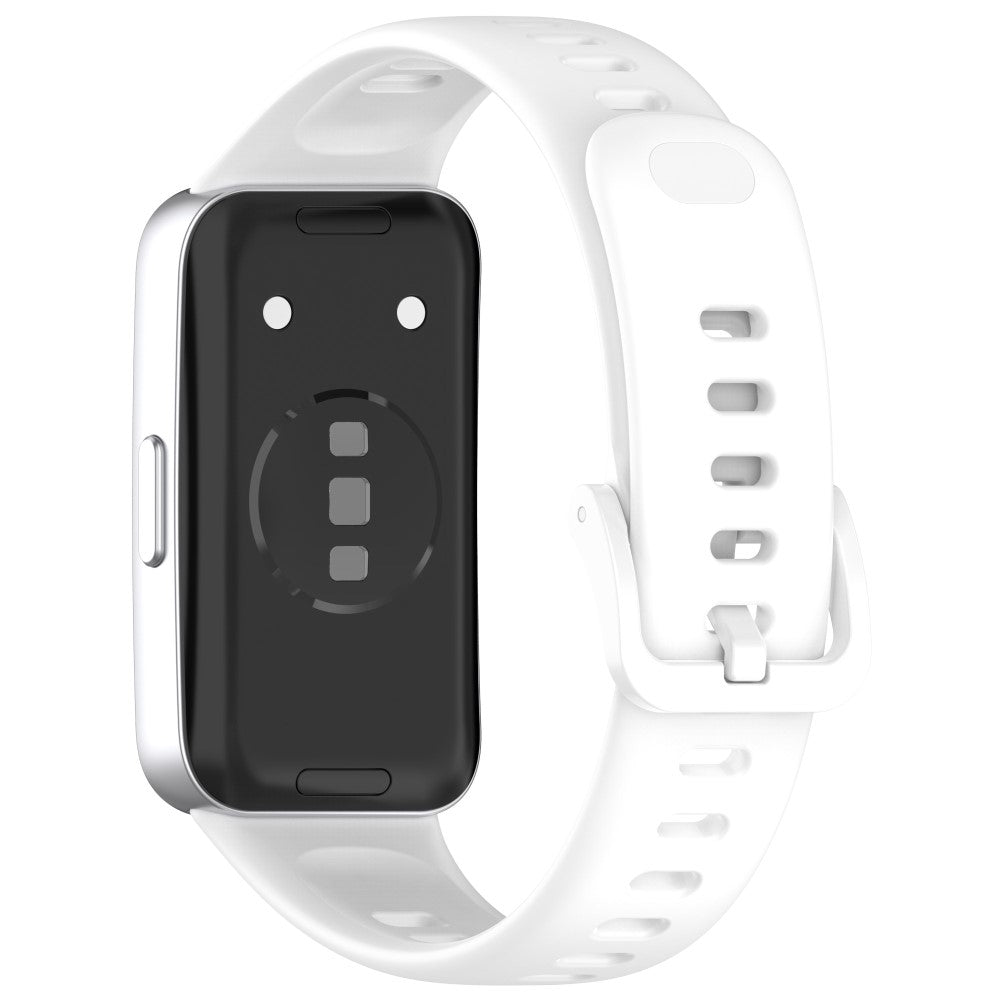 Huawei band 8 / 8 NFC / 9 / 9 NFC Glossy Silicone Watch Strap Replacement Watchband  - White#serie_2