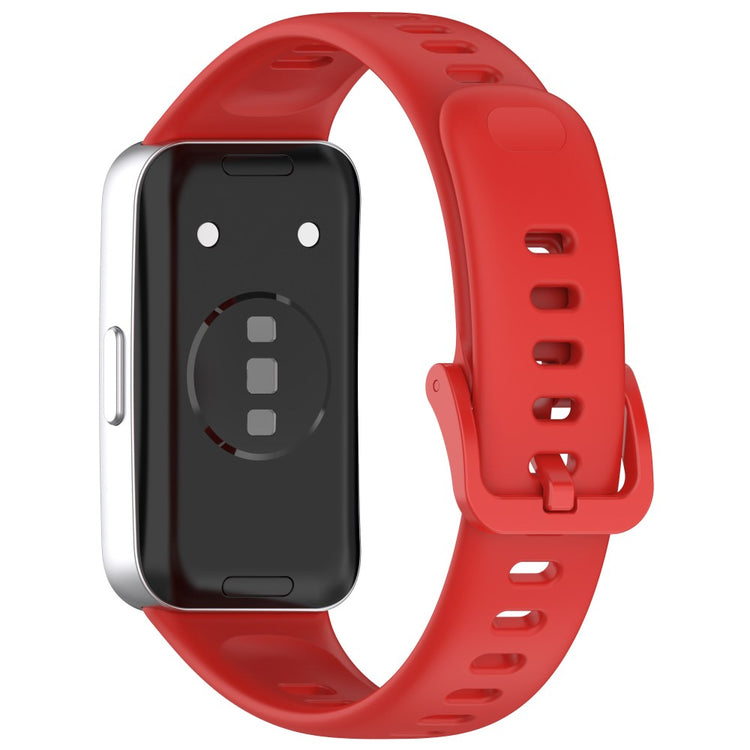 Huawei band 8 / 8 NFC / 9 / 9 NFC Glossy Silicone Watch Strap Replacement Watchband  - Red#serie_5