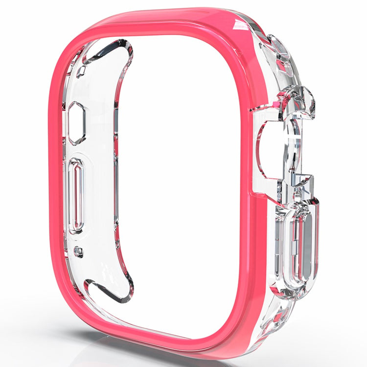 Apple Watch Ultra / Ultra 2 49mm Hollow-Out Bump Resistant+Flexible Protection Cover Watch Frame Case - Rose#serie_7