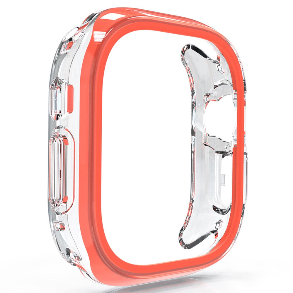 Apple Watch Series 7 / 8 / 9 45mm Hollow-Out Bump Resistant+Flexible Protection Cover Watch Frame Case - Orange#serie_2