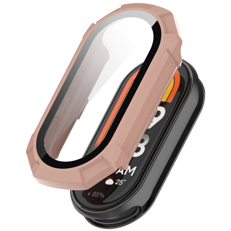 Xiaomi Mi Band 9 NFC / Mi Band 9 Scratch Resistant Hard Bump Resistant Watch Case with Tempered Glass Film - Pink#serie_6